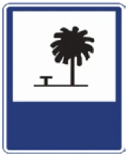 Kuwait traffic sign 313: Picnic area