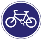 Kuwait traffic sign 435: Bicycles only
