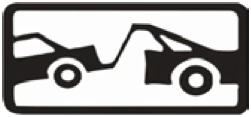Kuwait traffic sign 456: Tow away zone