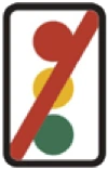 Kuwait traffic sign 530: Signals out of order