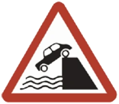 Kuwait traffic sign 536: Dockside ahead
