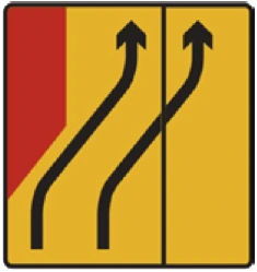 Kuwait traffic sign 570: Use shoulder
